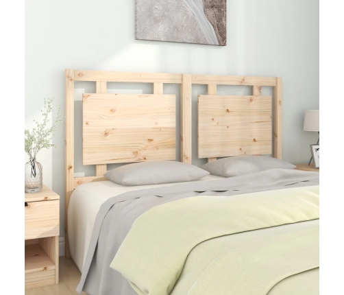 Cabecero de cama madera maciza de pino 145,5x4x100 cm