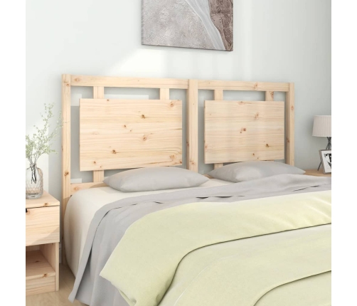 Cabecero de cama madera maciza de pino 155,5x4x100 cm