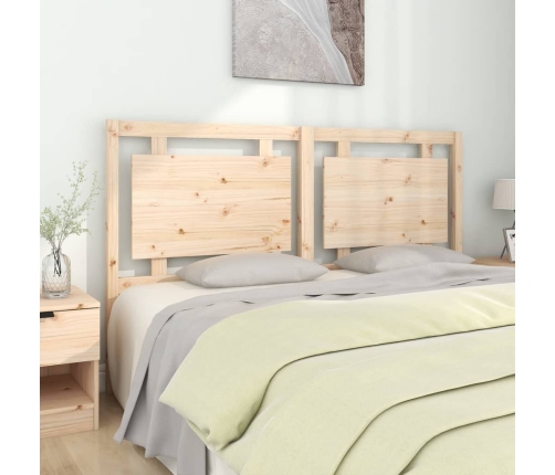 Cabecero de cama madera maciza de pino 165,5x4x100 cm