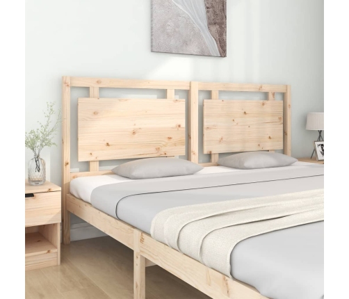 Cabecero de cama madera maciza de pino 185,5x4x100 cm