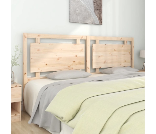 Cabecero de cama madera maciza de pino 205,5x4x100 cm