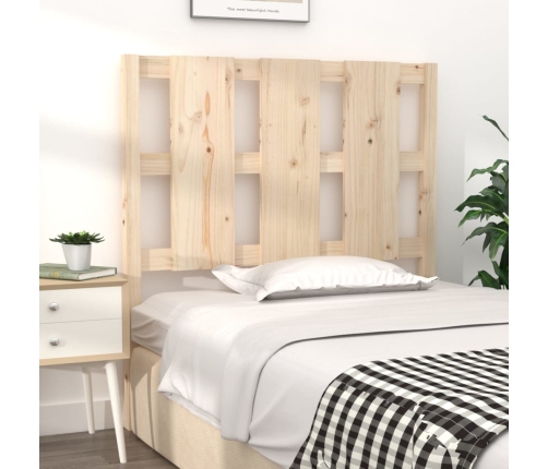 Cabecero de cama madera maciza de pino 95,5x4x100 cm