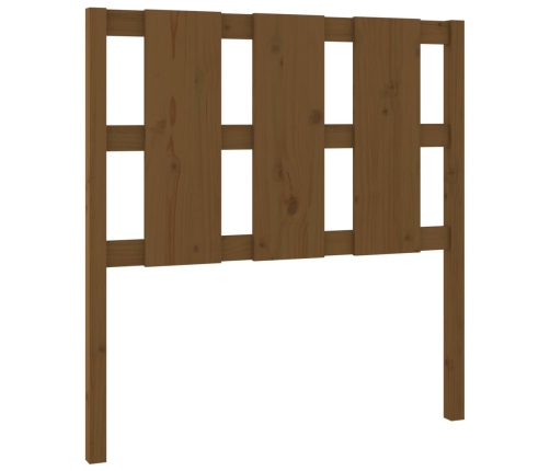 Cabecero de cama madera maciza pino marrón miel 95,5x4x100 cm