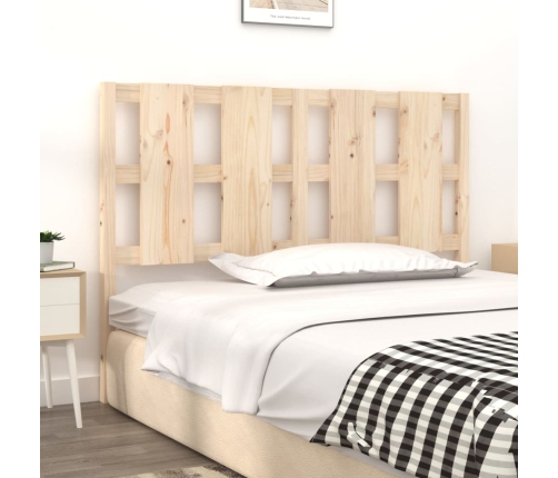 Cabecero de cama madera maciza de pino 125,5x4x100 cm