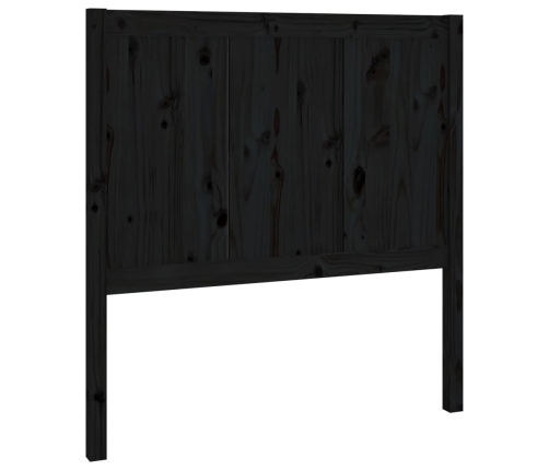 Cabecero de cama madera maciza de pino negro 95,5x4x100 cm