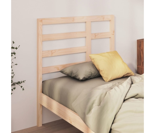 Cabecero de cama madera maciza de pino 96x4x104 cm