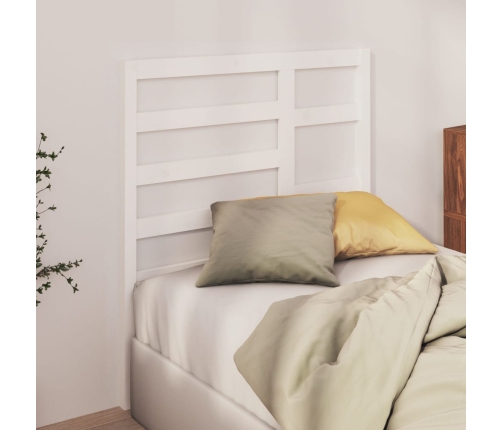 Cabecero de cama madera maciza de pino blanco 106x4x104 cm