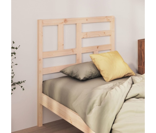 vidaXL Cabecero de cama madera maciza de pino 81x4x104 cm