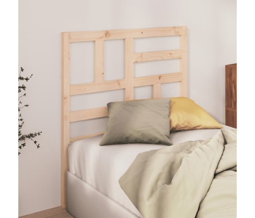 vidaXL Cabecero de cama madera maciza de pino 81x4x104 cm