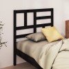 Cabecero de cama madera maciza de pino negro 81x4x104 cm