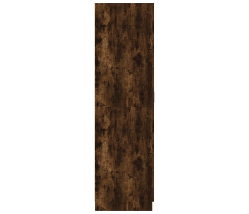 Armario madera contrachapada color roble ahumado 80x52x180 cm