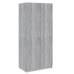 Armario madera contrachapada gris Sonoma 80x52x180 cm