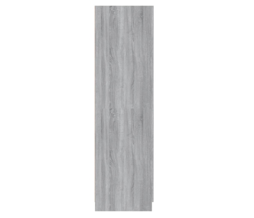 Armario madera contrachapada gris Sonoma 80x52x180 cm