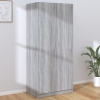 Armario madera contrachapada gris Sonoma 80x52x180 cm