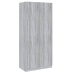 Armario madera contrachapada gris Sonoma 90x52x200 cm