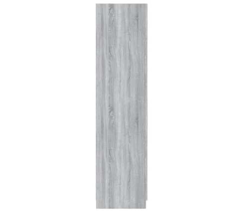 Armario madera contrachapada gris Sonoma 90x52x200 cm