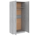 Armario madera contrachapada gris Sonoma 90x52x200 cm