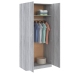 Armario madera contrachapada gris Sonoma 90x52x200 cm