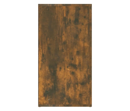 Aparador madera contrachapada color roble ahumado 120x36x69 cm