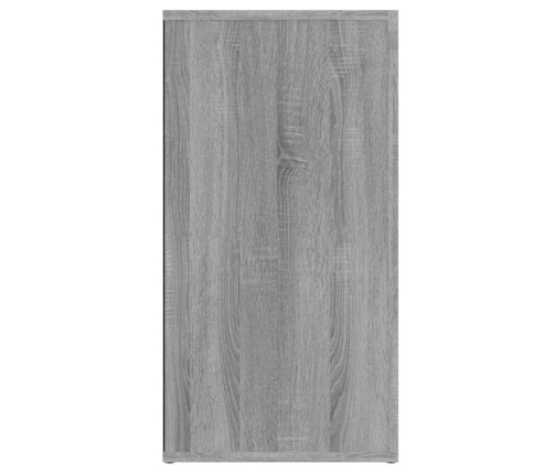 Aparador de madera contrachapada gris Sonoma 120x36x69 cm