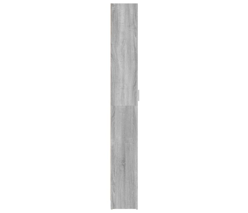 Armario de pasillo madera contrachapada gris Sonoma 55x25x189cm