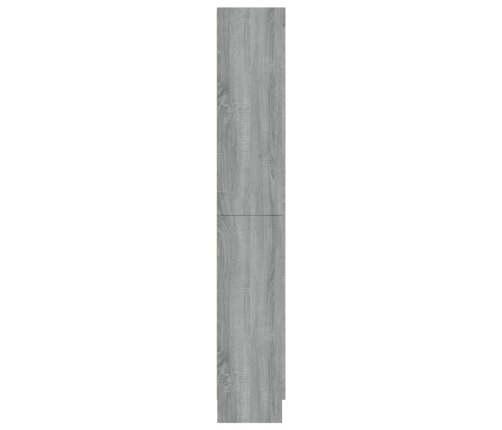 Vitrina de madera contrachapada gris sonoma 82,5x30,5x185,5 cm