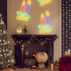 Figura de velas de Navidad con 144 LED 70x42 cm