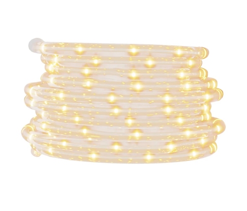 Tira de luces con 120 LED blanco cálido PVC 5 m