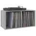 Caja para discos de vinilo madera contrachapada gris 71x34x36cm