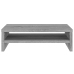 Soporte de monitor madera contrachapada gris Sonoma 42x24x13 cm