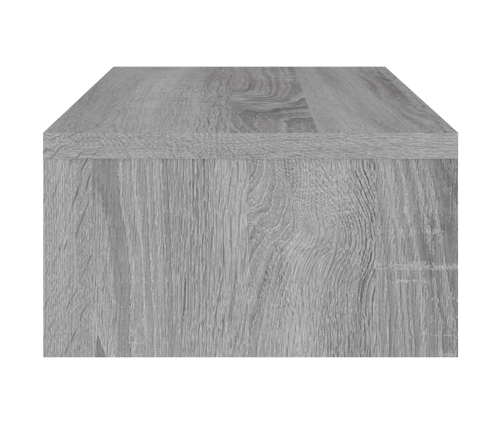 Soporte de monitor madera contrachapada gris Sonoma 42x24x13 cm