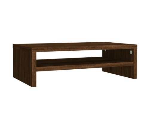 Soporte de monitor madera contrachapada roble marrón 42x24x13cm