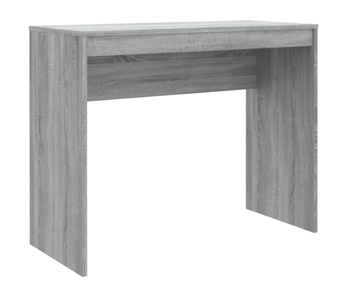 Escritorio de madera contrachapada gris Sonoma 90x40x72 cm