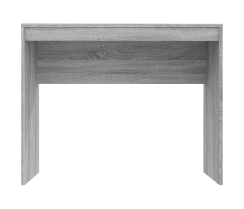 Escritorio de madera contrachapada gris Sonoma 90x40x72 cm