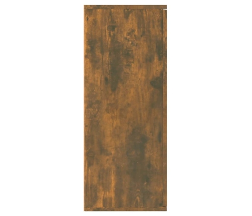 Aparador madera contrachapada roble ahumado 105x30x75 cm