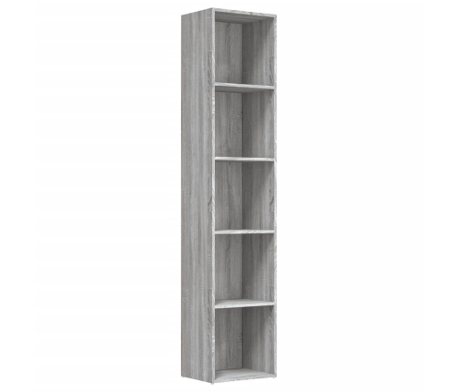 vidaXL Estantería de madera contrachapada gris Sonoma 40x30x189 cm