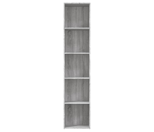 vidaXL Estantería de madera contrachapada gris Sonoma 40x30x189 cm