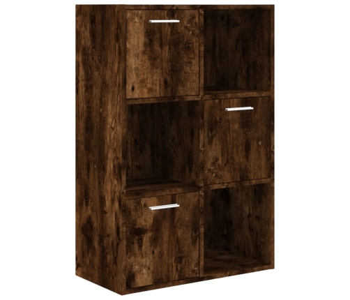 Mueble de almacenaje roble ahumado 60x29,5x90 cm