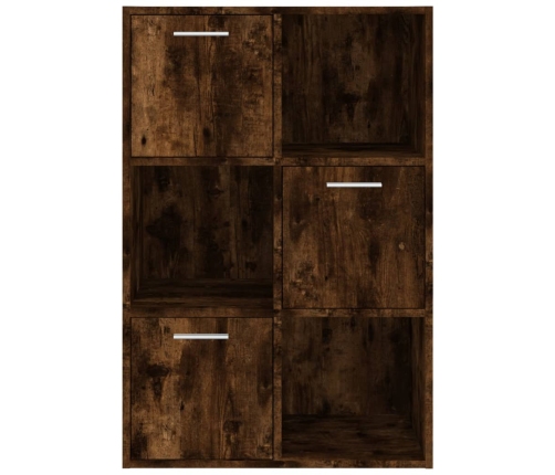 Mueble de almacenaje roble ahumado 60x29,5x90 cm