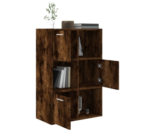 Mueble de almacenaje roble ahumado 60x29,5x90 cm