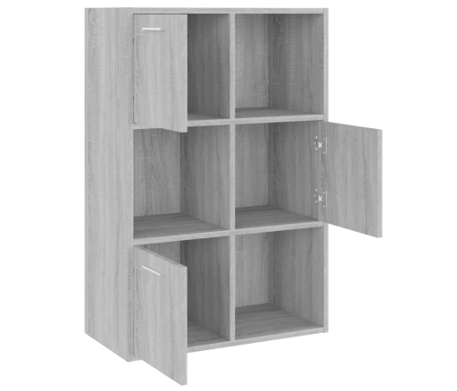 Mueble de almacenaje gris Sonoma 60x29,5x90 cm