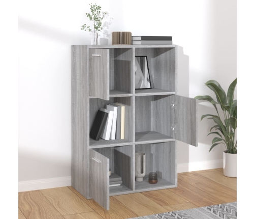 Mueble de almacenaje gris Sonoma 60x29,5x90 cm