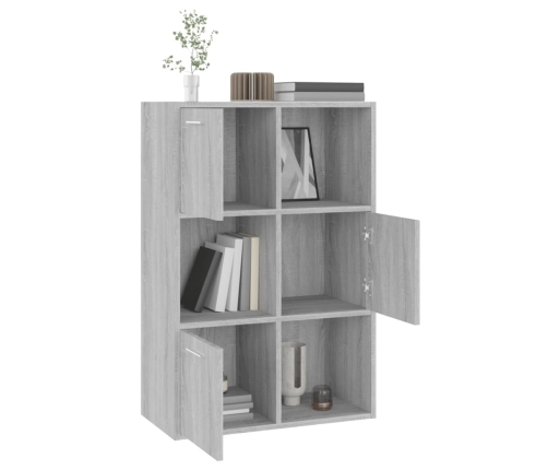 Mueble de almacenaje gris Sonoma 60x29,5x90 cm