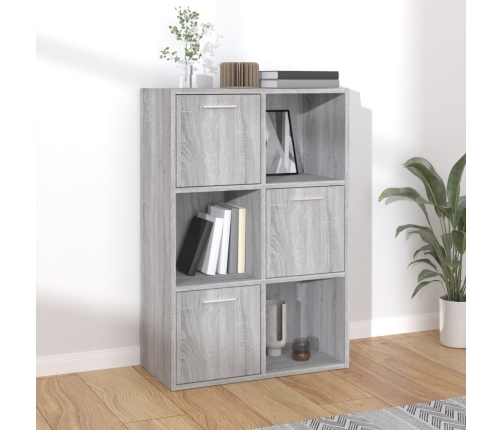 Mueble de almacenaje gris Sonoma 60x29,5x90 cm