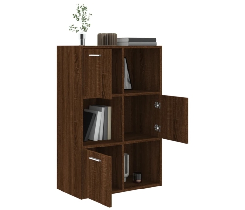 Mueble de almacenaje marrón roble 60x29,5x90 cm