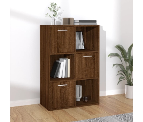 Mueble de almacenaje marrón roble 60x29,5x90 cm