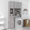 Armario de baño madera de ingeniería gris Sonoma 32x25,5x190 cm