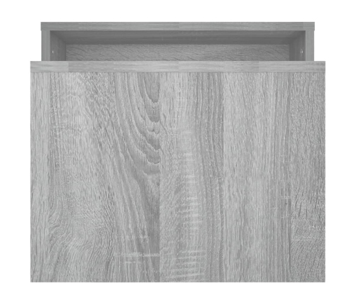 Set mesa de centro madera de ingeniería gris Sonoma 100x48x40c