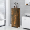 Armario de baño madera contrachapada roble ahumado 30x30x95 cm