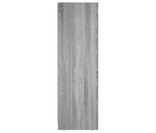 Armario de baño madera contrachapada gris Sonoma 30x30x95 cm